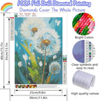 EIBEILI Diamond Art Kits for Adults, Dandelion Diamond Painting Kits for - Image 2
