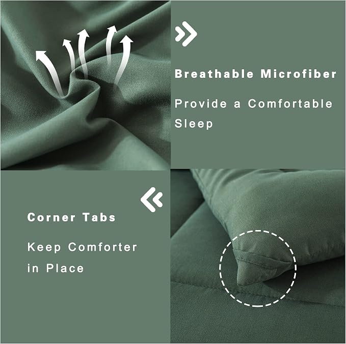 DOWNCOOL Twin Comforter Set -All Season Bedding Comforters Sets - Image 5