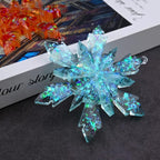 Sakolla 5 Pieces Christmas Silicone Resin Molds 3D Snowflake Molds Silicone - Image 6