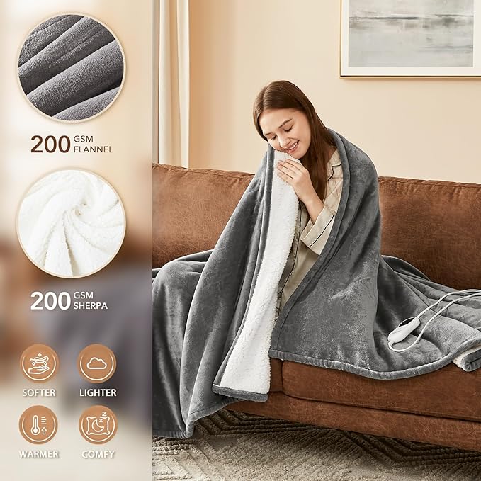 Homemate Electric Heated Blanket King Size - Image 2