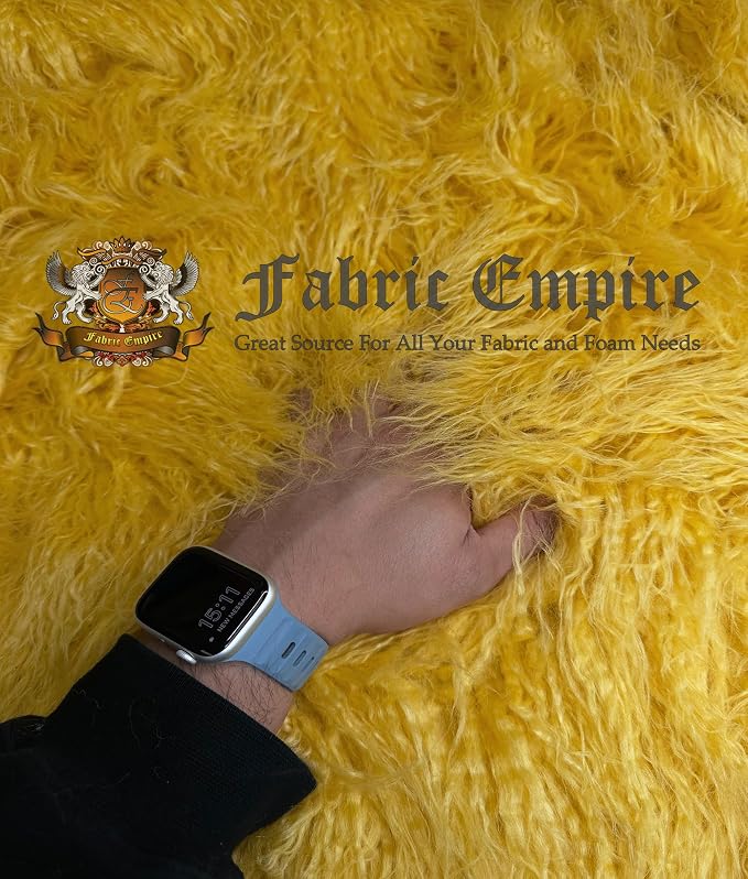 Fabric Empire 2.3oz Faux Fur Curly Yak Fabric 3.5" Long Pile Japanese Yarn/Sold - Image 7