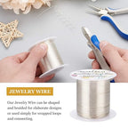 BENECREAT 22 Gauge 55 Yards Tarnish Resistant Silver Wire Jewelry Beading Wire - Image 4