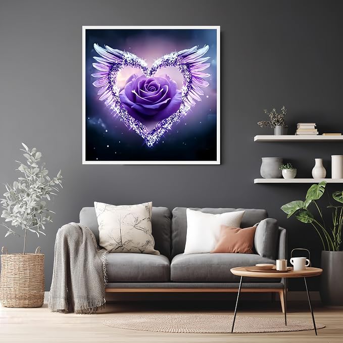 GXGLLPZBY Diamond Art Kits for Beginners, Dream Heart Flower Diamond Painting - Image 7