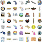 BulbaCraft Michigan Stickers for Water Bottle and Laptop - Image 4