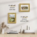Vittanly 5x7 Picture Frames Set of 2, Ornate Vintage Photo Frame - Image 3