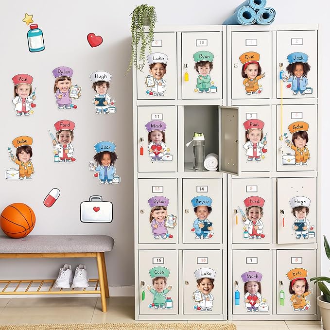 60pcs Nurse Theme DIY Cutouts Healthcare Bulletin Board Decorations Set Doctor - Image 6