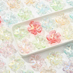 40pcs Flower Shape Beads Transparent Electroplate Flower Bead Color Lily Beads - Image 5