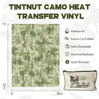 Tintnut Multi-Style Camo Heat Transfer Vinyl, easy cut & weed, stretch washable - Image 2