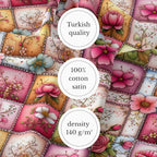 100% Cotton Fabric by the Yard – Turkish Quality Quilting & Sewing Fabric - Image 6