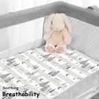 Yoofoss Bassinet Sheets for Baby, Baby Delight, Angelbliss, Soft Breathable - Image 6