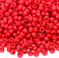 1000Pcs Pony Beads Bracelet 9mm Red Plastic Barrel Pony Beads by Auvoua