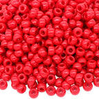 1000Pcs Pony Beads Bracelet 9mm Red Plastic Barrel Pony Beads by Auvoua