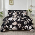 Yogeneg 7 Piece Bed in a Bag Kingsize Comforter Set Botanical Floral Bedding Set by YOGENEG