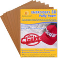 New brothread - 16 Options- 6PCS Embroidery Puffy Foam 9″x12″ Large Size 3MM by Newbrothread