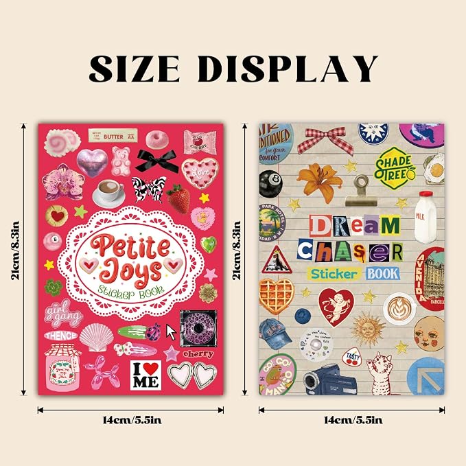 PRSTINCOL Vintage Sweetheart 2 in 1 Sticker Book Set, Includes Vintage and - Image 4