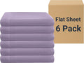 ZPECC Queen Flat Sheet Only 6 Pack, Durable Lavender Top Bed Sheets by ZPECC-ABrandThatHasBeenFocusedOnBabyProductsFor18Years