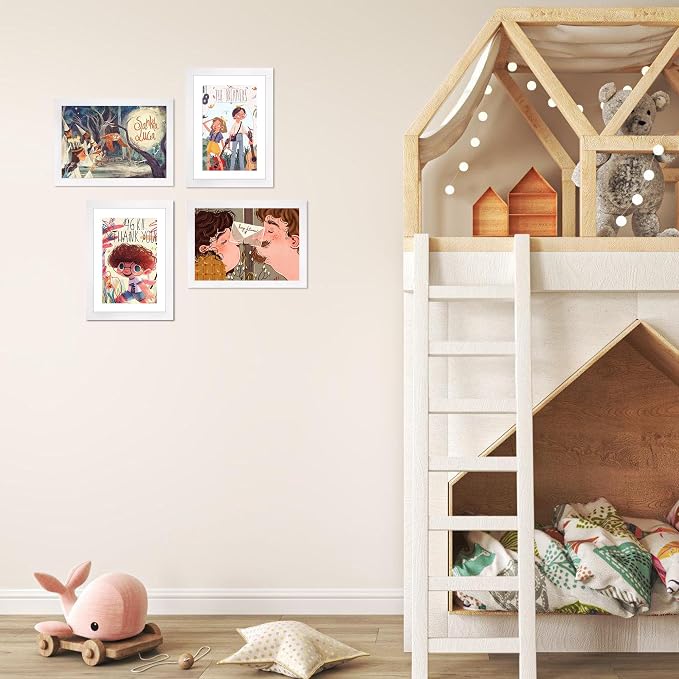 FIXSMITH 5x7 Picture Frame Set of 6, Display Pictures 4x6 - Image 6