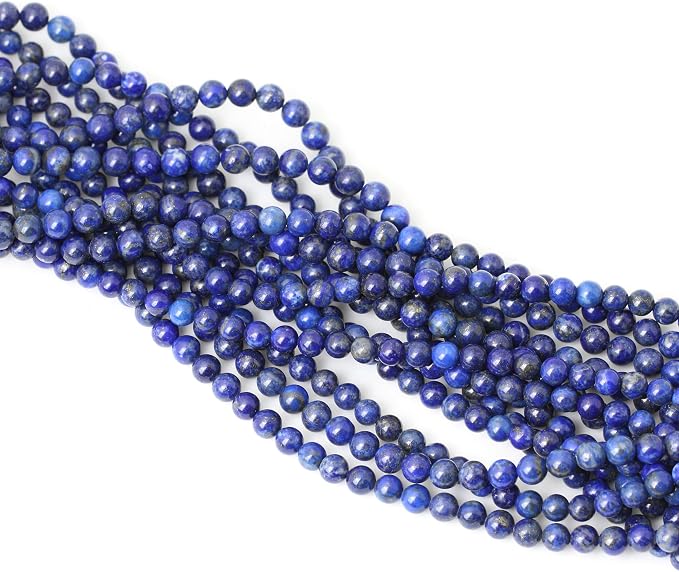 60PCS 6mm Natural Lapis Lazuli Gemstone Round Loose Beads - Image 4
