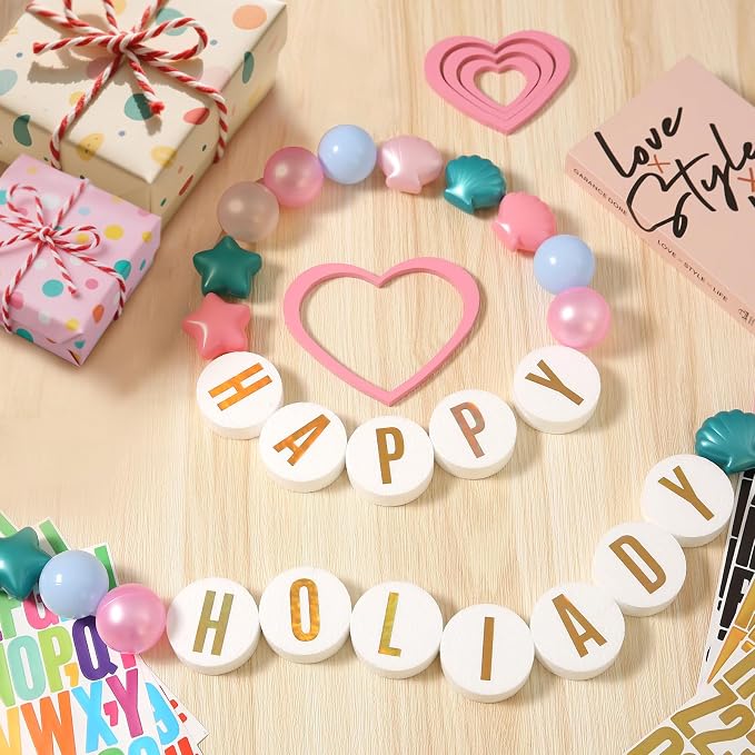 137 Pcs Friendship Bracelet Garland DIY Birthday Heopeis Friendship Banner Kit - Image 4