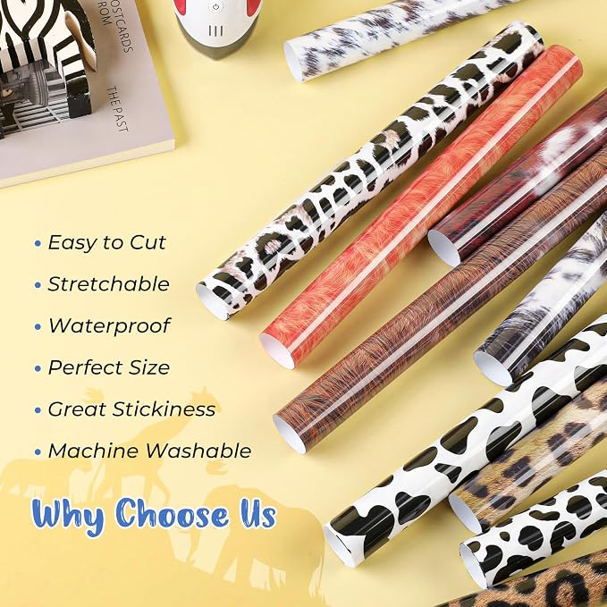 HTVRONT Leopard HTV Heat Transfer Vinyl - Image 7
