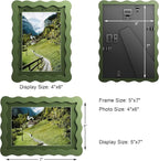 5x7 Wavy Picture Frame With Mat - Image 3