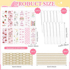 Tudomro 274 Pcs Acrylic Bookmark Making Kit 12 Set Acrylic Bookmark Blanks - Image 2