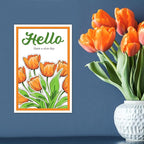 Stamps and Dies for Card Making, Mother's Day Tulip Stamps Die Cut Stencils - Image 5