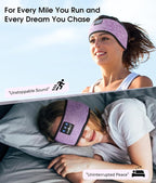 MUSICOZY Sleep Headphones Bluetooth 5.4 Headband, Wireless Earphones Music - Image 2