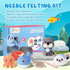 Gipony Needle Felting Kit, 5Pieces Animal Making Wool Needle Felting Starter Kit - Image 8