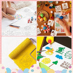 Marspark 72 Pcs Small Stencils for Crafts Reusable 3 Inch Stencils for Painting - Image 6