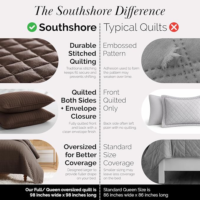 Southshore Fine Living, Inc. Full/Queen Quilt Bedding Set, Comfy Microfiber - Image 4