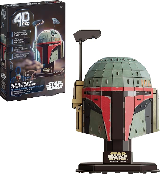 4D Build, Star Wars Boba Fett 3D Model Kit, Star Wars Collectibles & Desk Decor by 4DBuild