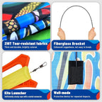 SGftre Complete Kite with Handle, Line & Accessories, Family Outdoor Activities - Image 2