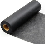 PLANTIONAL Light Weight Black Iron-On Non-Woven Fusible Interfacing: 11.6" x by PLANTIONAL