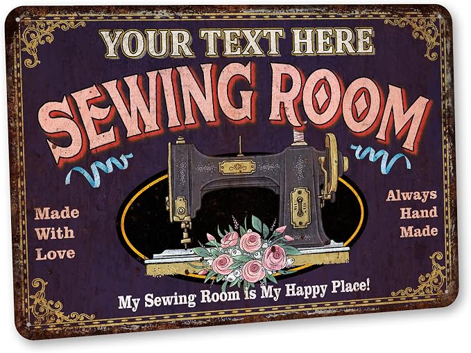Personalized Sewing Room Sign Art Room Décor by ChicoCreekSigns