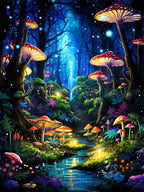 Mushroom Square Diamond Painting Kits by MeothanDiamondPainting