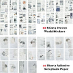 Aesthetic Planet Vintage Washi Stickers - Image 2