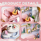 Flever Dollhouse Miniature DIY House Kit Creative Room - Image 4
