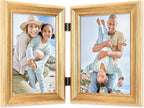 Lawrence Frames 5x7 Hinged Double Sutter Burnished Gold Picture Frame - Image 6