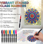 Hula Home Stained Glass Mandala Art Kit - Image 5
