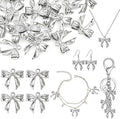 Bow Charms for Bracelet Jewelry Making Cute Bracelet Charms | 18Pcs, Bow Charms by Unknown