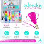 Athena's Elements 276Pcs Embroidery Kit, Cross Stitch Kits, Friendship Bracelet - Image 5