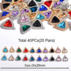 stino 40/48Pcs Paired Crystal Pendants Charms - Image 2