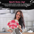 Unwynd Poke Art Carnations Flower Bouquet | Mess-Free Arts and Crafts - Image 3