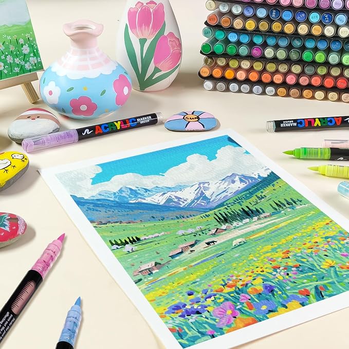 Surcotto 288 Colors Acrylic Paint Markers, Acrylic Paint Pens - Image 7