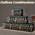 Clear Display Case for Collectibles, 3-Tier Adjustable Figure Display Case - Image 5