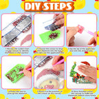 Cinnvoice 12 Pcs Summer Diamond Painting Hanging Kit - Image 3