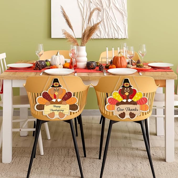 Large Size 12" Wooden Turkey Ornaments to Paint, Thanksgiving DIY Blank - Image 6