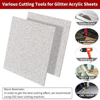2 PCS 10 x 10 inch Glitter Colored Plexiglass Acrylic Sheets - Image 3