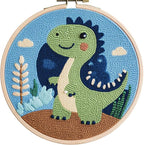 DIY Punch Needle Kits Green Dinosaur by Unknown